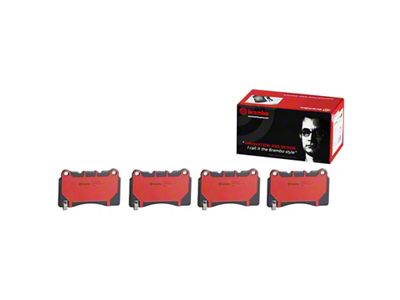 Brembo NAO Ceramic Brake Pads; Front Pair (11-14 Mustang GT w/ Performance Pack; 12-13 Mustang BOSS 302; 07-12 Mustang GT500)