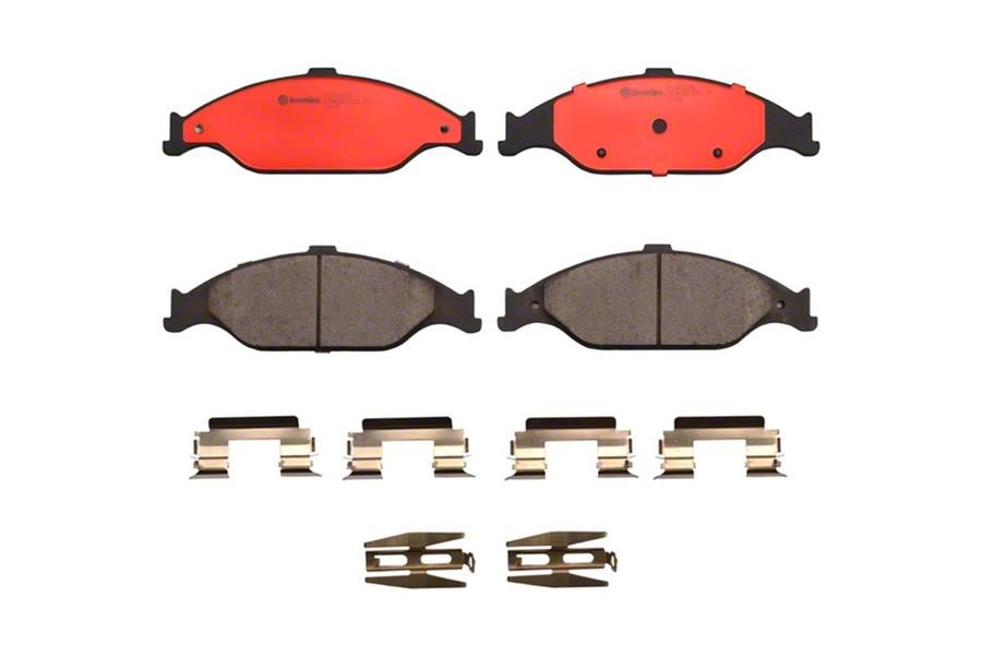 Brembo Mustang NAO Ceramic Brake Pads; Front Pair P24082N (99-04 ...