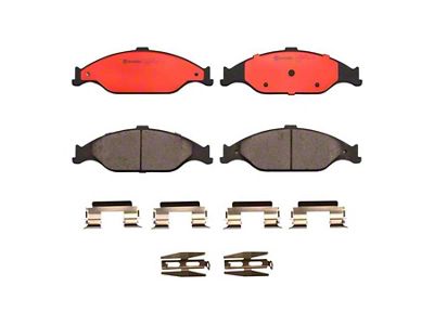 Brembo NAO Ceramic Brake Pads; Front Pair (99-04 Mustang GT, V6)