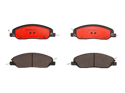 Brembo NAO Ceramic Brake Pads; Front Pair (05-10 Mustang GT; 11-14 Mustang V6 w/ Performance Pack)