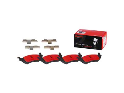 Brembo NAO Ceramic Brake Pads; Front Pair (15-23 Mustang GT w/ Performance Pack)