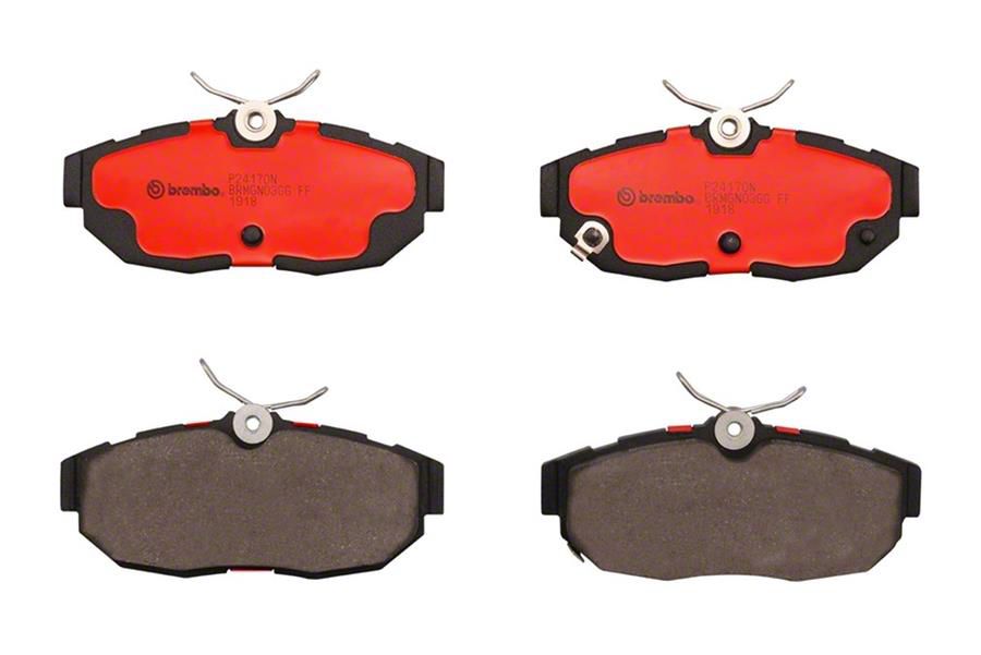 Brembo Mustang NAO Ceramic Brake Pads; Rear Pair P24170N (11-14 Mustang ...
