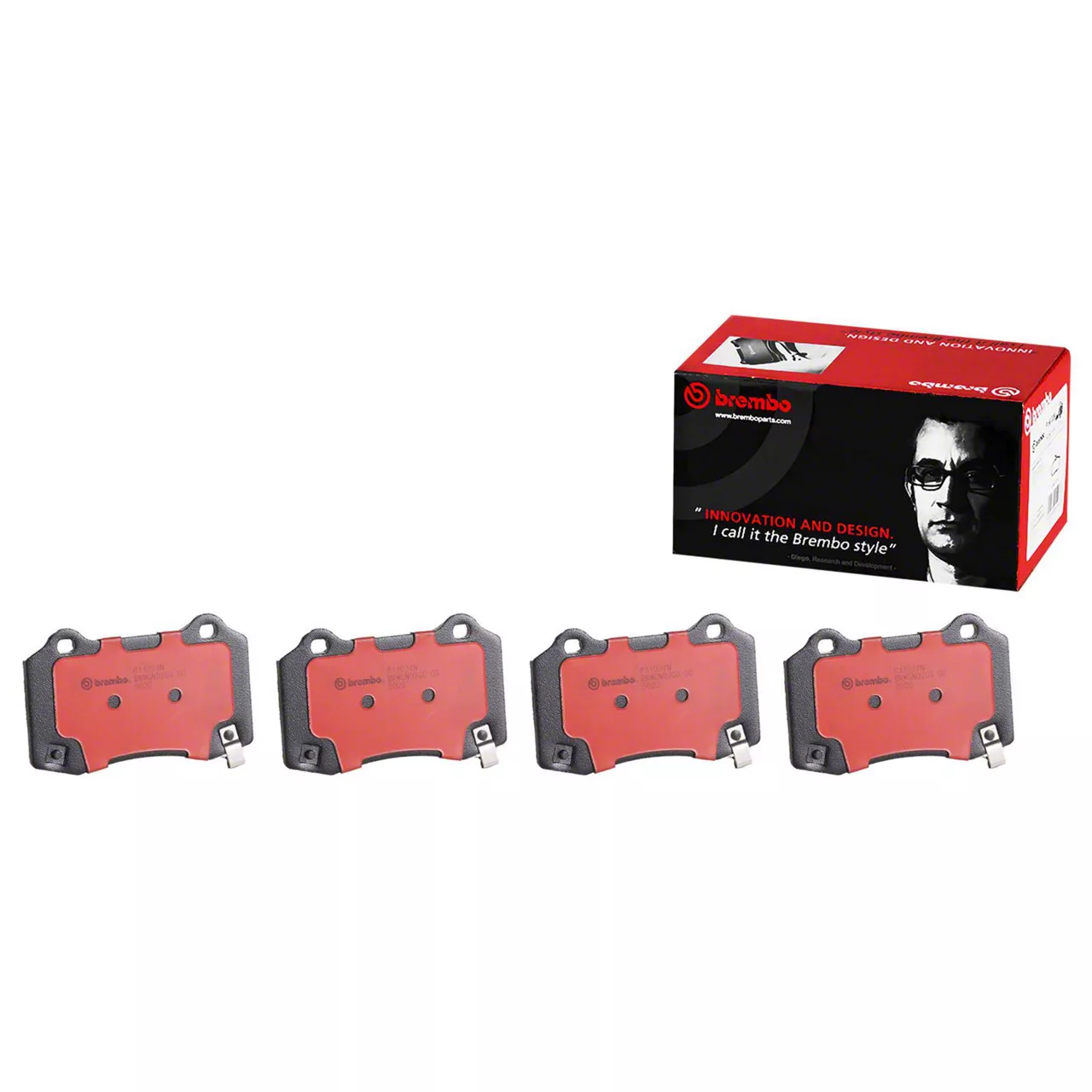 Brembo Mustang NAO Ceramic Brake Pads; Rear Pair P24232N (15-23 Mustang ...