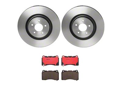 Brembo Vented Brake Rotor and Pad Kit; Front (11-14 Mustang GT w/ Performance Pack; 12-13 Mustang BOSS 302; 07-12 Mustang GT500)