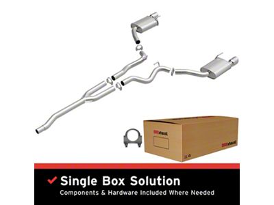BRExhaust Direct-Fit Cat-Back Exhaust System (15-23 Mustang EcoBoost Fastback w/o Active Exhaust)