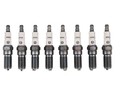 Brisk Silver Racing Spark Plugs; High Boost (11-17 Mustang GT; 12-13 Mustang BOSS 302)