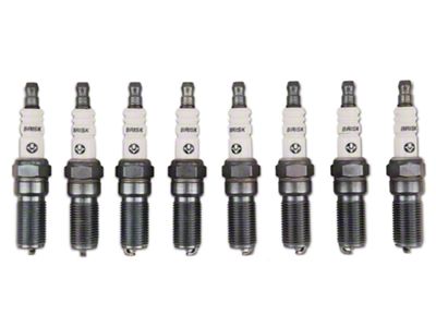 Brisk Silver Racing Spark Plugs; Mild Boost (11-17 Mustang GT; 12-13 Mustang BOSS 302)