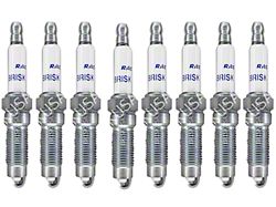 Brisk Silver Racing Spark Plugs; Up to 450HP (Mid 08-10 Mustang GT)
