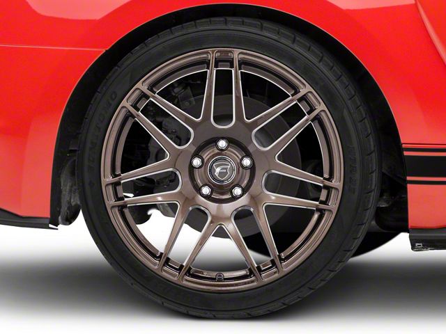 Forgestar F14 Monoblock Bronze Burst Wheel; Rear Only; 19x11 (15-23 Mustang GT, EcoBoost, V6)