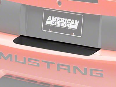 SEC10 Rear Bumper Accent Decal; Matte Black (99-04 Mustang)