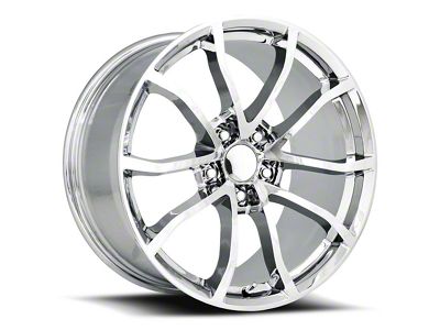 C6 Cup Replica Chrome Wheel; Front Only; 19x10; 40mm Offset (06-13 Corvette C6, Excluding Base)