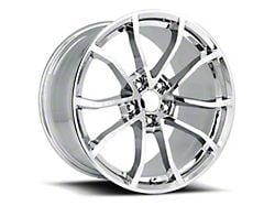C6 Cup Replica Chrome Wheel; Rear Only; 20x12; 59mm Offset (06-13 Corvette C6, Excluding Base)