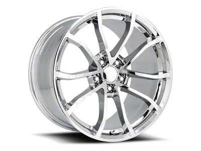 C6 Cup Replica Chrome Wheel; Rear Only; 20x12; 59mm Offset (06-13 Corvette C6, Excluding Base)