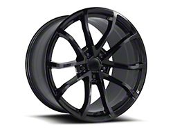 C6 Cup Replica Gloss Black Wheel; Rear Only; 20x12; 59mm Offset (06-13 Corvette C6, Excluding Base)