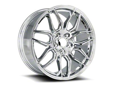 C8 ZO6 Replica Chrome Wheel; Rear Only; 19x10; 79mm Offset (05-13 Corvette C6 Base)