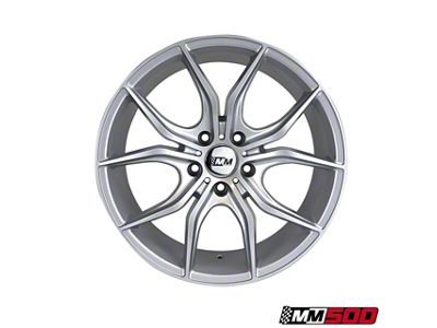 CA MM500 Silver Wheel; 18x8; 30mm Offset (79-93 Mustang w/ 5-Lug Conversion)
