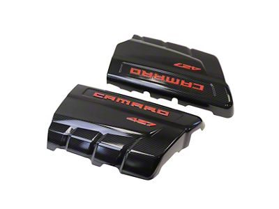 427 Fuel Rail Covers; Hydro Carbon Fiber (14-15 Camaro, Excluding Z/28)