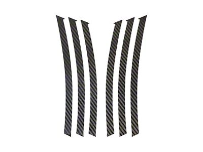 Fender Gill Decals; Black Carbon Fiber (10-13 Camaro)