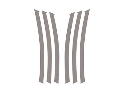 Fender Gill Decals; Gloss Silver (10-13 Camaro)
