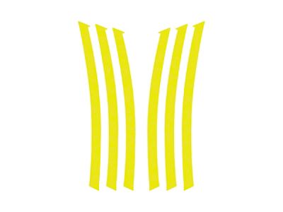 Fender Gill Decals; Gloss Yellow (10-13 Camaro)