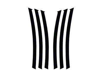 CA Fender Gill Decals; Matte Black (10-13 Camaro)