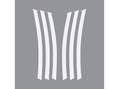 Fender Gill Decals; Matte White (10-13 Camaro)