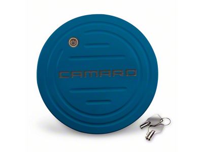 Locking Fuel Door with Camaro Logo; Victory Red (10-15 Camaro)