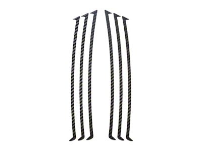 Side Vent Inlays; Black Carbon Fiber (10-24 Camaro)