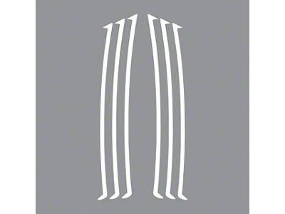 Side Vent Inlays; Gloss White (10-24 Camaro)