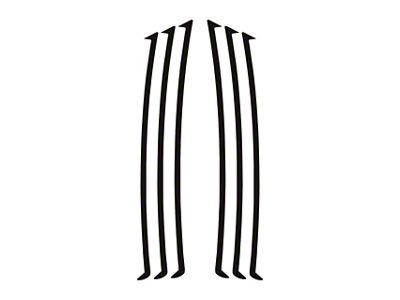 Side Vent Inlays; Matte Black (10-24 Camaro)