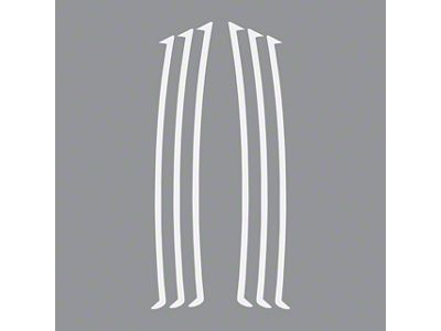Side Vent Inlays; Matte White (10-24 Camaro)