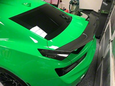 ZL1 1LE Style Rear Wing Spoiler; Hydro Carbon Fiber (16-24 Camaro)