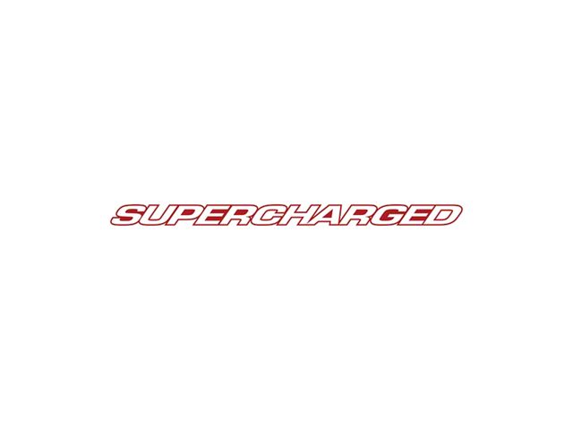 Charger Script Charger SUPERCHARGED Script Windshield Decal; Outlined Lettering; 40 ...