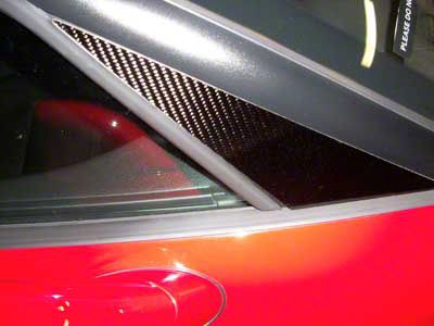 A-Pillar Overlays; Carbon Fiber (97-04 Corvette C5)