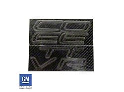 Acylic Rear Bumper Letter Kit; Carbon Fiber (97-04 Corvette C5)