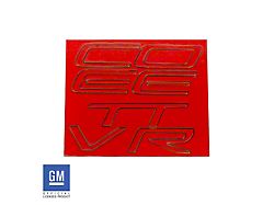 Acylic Rear Bumper Letter Kit; Red (97-04 Corvette C5)