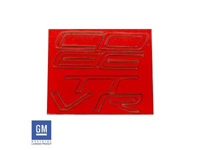 Acylic Rear Bumper Letter Kit; Red (97-04 Corvette C5)