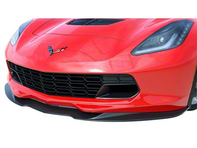 Aero Front Splitter; Gloss Hydro Carbon Fiber (14-19 Corvette C7)