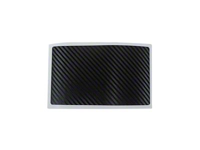 Airbag Warning Cover Decal Overlays; Glossy Carbon Fiber Look (14-19 Corvette C7)