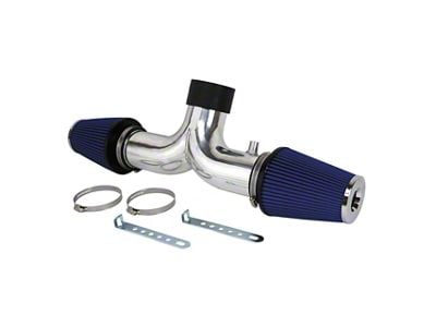 Aluminum Dual Cold Air Intake with Filters; Polished (97-00 Corvette C5 Base)