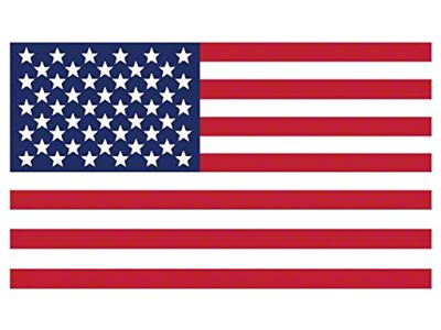 American Flag Vinyl Decal (Universal; Some Adaptation May Be Required)