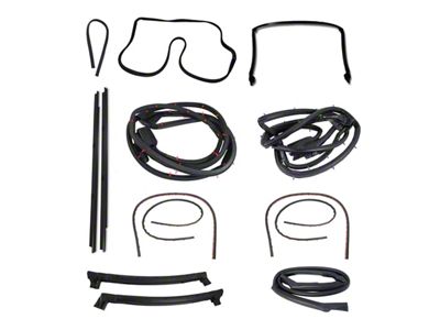 Body Weatherstrip Kit; 13-Piece (97-04 Corvette C5 Coupe)