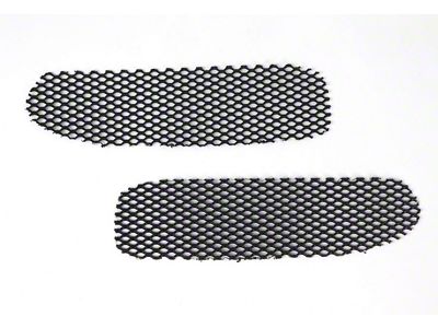 Brake Cooling Duct Screens; Aluminum with Black Finish (97-04 Corvette C5)