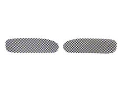 Brake Cooling Duct Screens; Stainless Steel with Black Finish (97-04 Corvette C5)