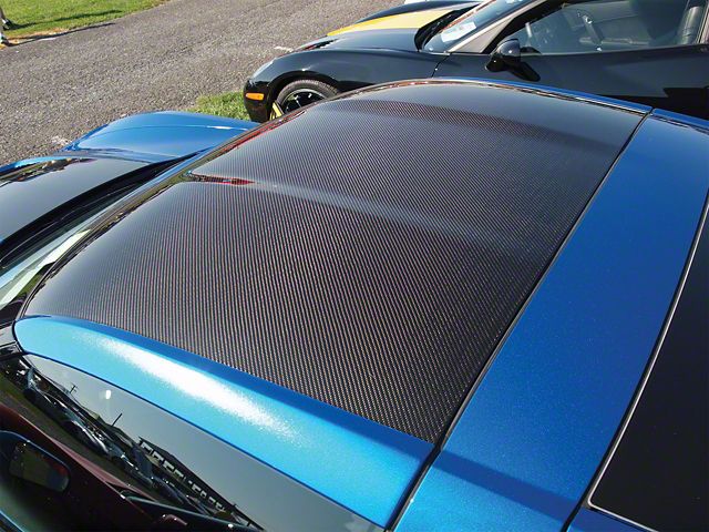 Extreme Online Store Carbon Fiber Halo Roof Cover For Corvette C7 Coupe 2014-2019 – Targa Bar B-Pillar Panel
