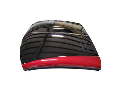 Carbon Fiber Targa Roof Panel with Painted Accent Sides; Torch Red (14-19 Corvette C7 Coupe)