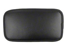 Center Console Armrest Pad; Black Leather (Universal; Some Adaptation May Be Required)