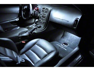 Complete SMD LED Interior Light Kit; Xtra Bright White (05-13 Corvette C6)