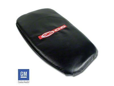 Console Armrest Cover; Black with Z06 Logo (01-04 Corvette C5)