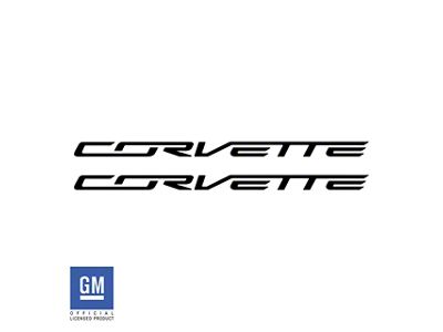 Corvette Script Side Skirt Vinyl Decals (14-19 Corvette C7)